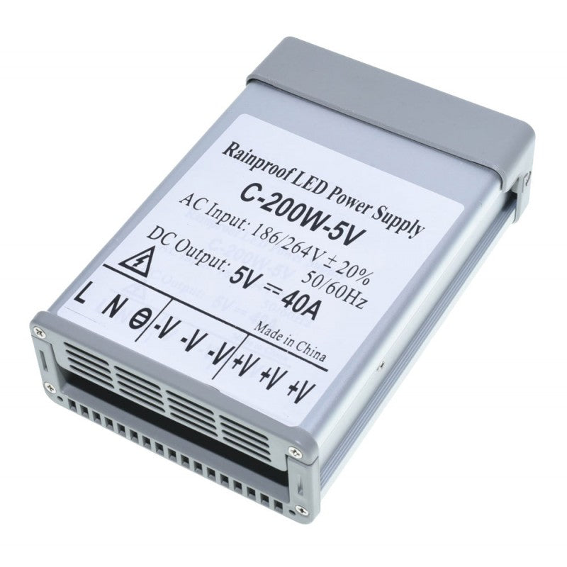 Sursa Alimentare de Exterior 5V - 200W / 40A