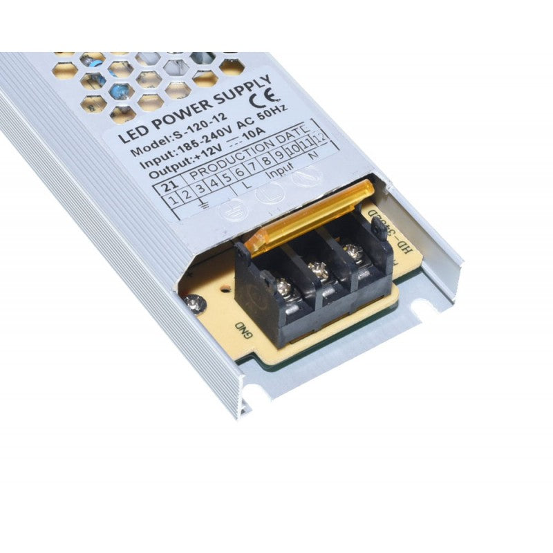 Sursa de Alimentare Slim 12V - 120W / 10A