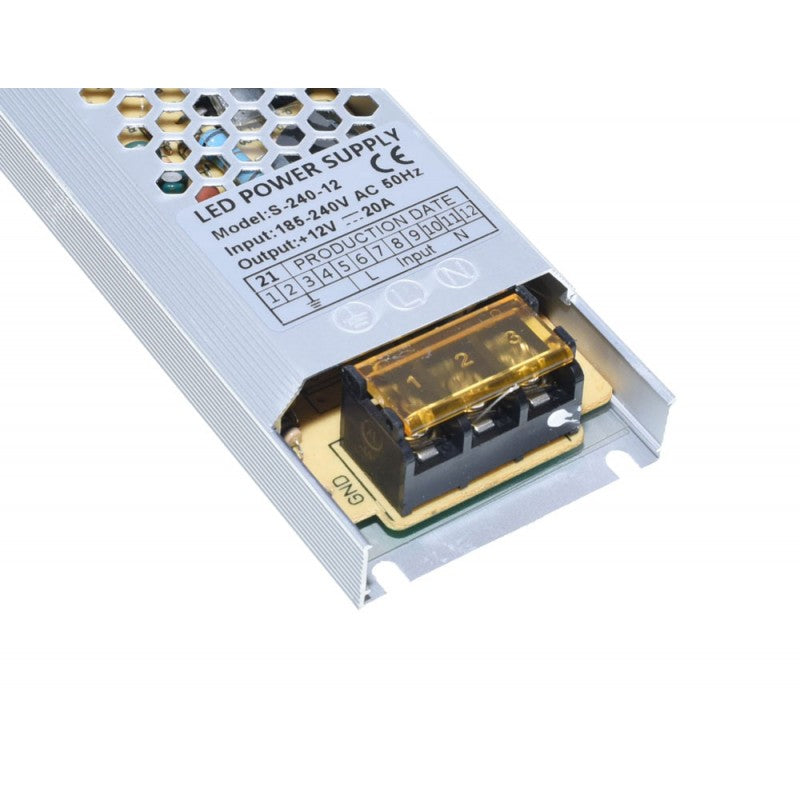 Sursa de Alimentare Slim 12V - 240W / 20A