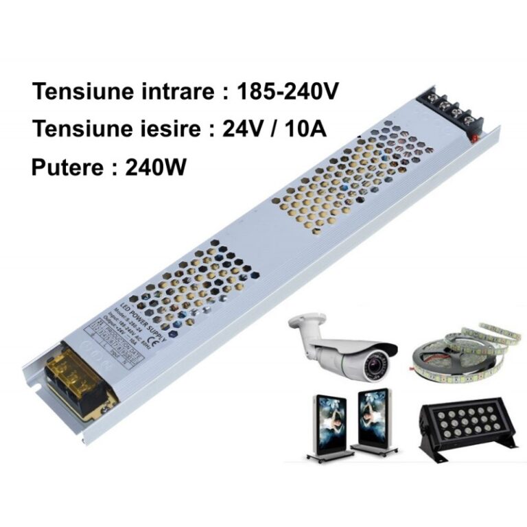 Sursa de Alimentare, Slim, Interior, 24V, 10A, 240W