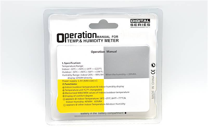 Termometru Digital cu Umiditate pentru Interior/Exterior