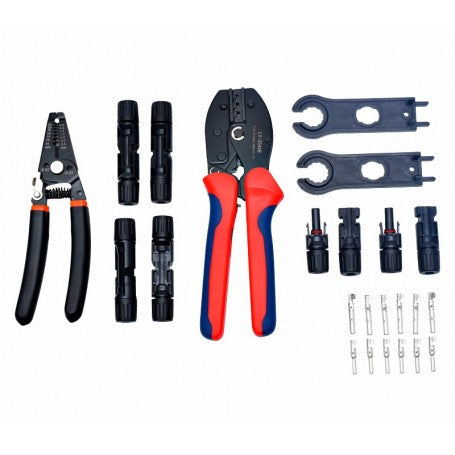 Trusa pentru Sisteme Solare cu Clesti de Sertizare si Conectori MC4