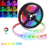 Banda LED RGB 12V Multicolor, Interior IP20, 60 LED/m SMD5050, Rola 5 metri, ElectroAZ