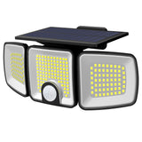 Proiector Solar LED 45W cu 3 Capete Reglabile si Senzor de Miscare ClassLights, 223 Led-uri