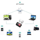 Receptor Internet Wireless, Wi-Fi 150 Mbps, Adaptor USB, Bluetooth, 150Mbps