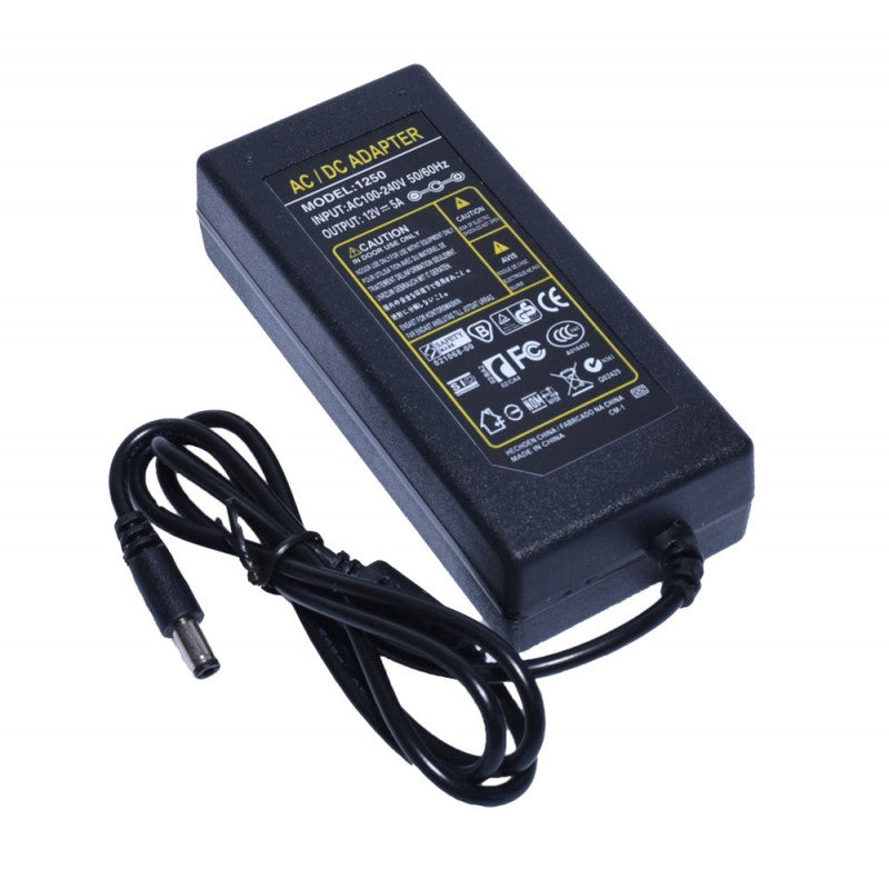 Alimentator pentru Benzi LED/Sisteme Iluminat, 5A, 220V, Iesire 12V