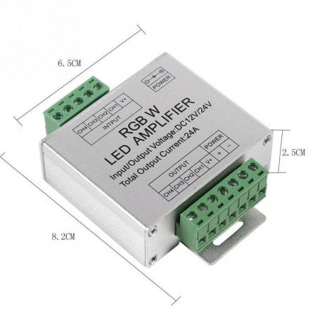 Amplificator Tensiune Banda Led RGBW 12-24V
