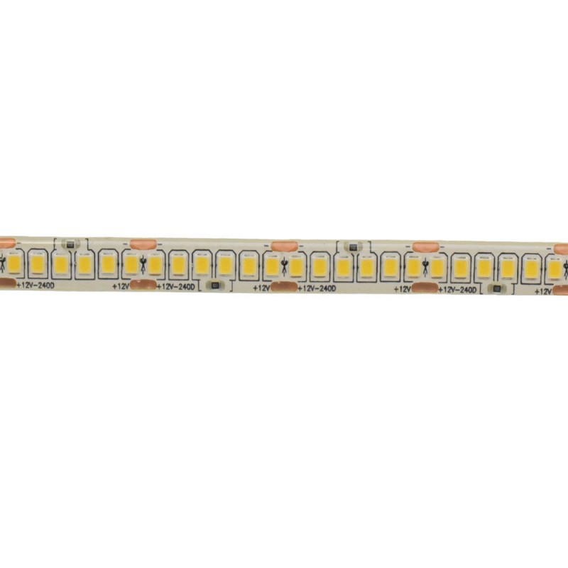 Banda Led 12V Exterior IP65- 240led/m, Alb-Cald 3000K, Rola/5m