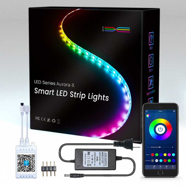 Kit Banda LED RGB cu Bluetooth, Lungime 5m, ElectroAZ