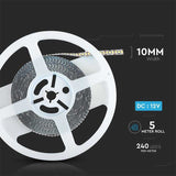 Banda LED 12V, 4000K, Lumina Alb Neutru, 240LED/m, IP20, Rola 5 Metri, ClassLights