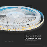 Banda LED 24V, 6500K, Lumina Alb Cald, 240 LED/m, IP20, Rola 10 Metri, ClassLights