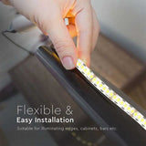 Banda LED 24V, 6500K, Lumina Alb Cald, 240 LED/m, IP20, Rola 10 Metri, ClassLights