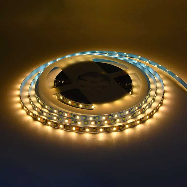 Banda LED 12V, Interior IP20, 120 LED/m SMD2835, Alb-Cald, Rola 5 metri, ElectroAZ