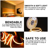 Banda LED COB 528LED/m, Lumina Alb-Rece, Interior IP20 - Rola 5 metri, ElectroAZ