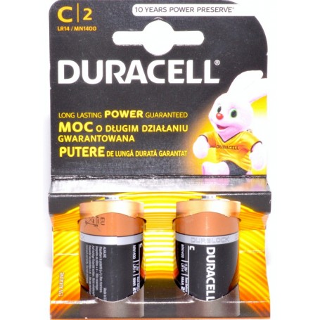 Baterii Alcaline Duracell R14 C Set 2 Buc