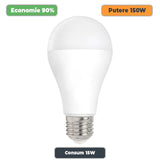 Bec Led A70, 15W, Soclu E27, Flux Luminos 90lm/w, ElectroAZ