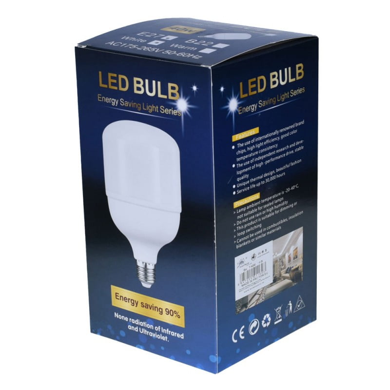 Bec Led, Dulie E27, 40W, Alb-Rece