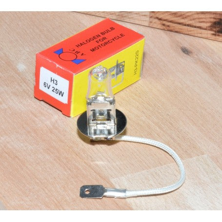 Bec cu Halogen H3, 6V-25W, cu Fir