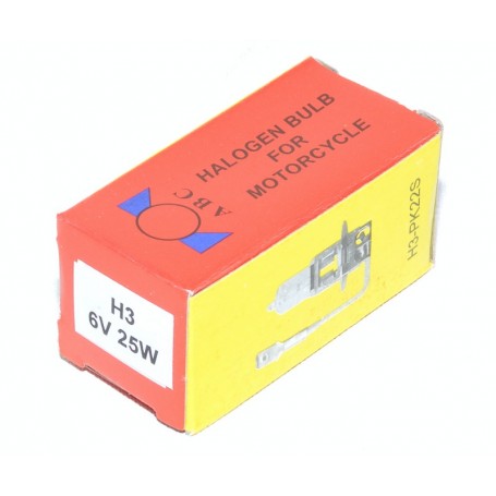 Bec cu Halogen H3, 6V-25W, cu Fir