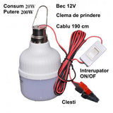 Bec cu LED 20W, Clesti + Intrerupator