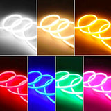Banda LED Neon Flex, Set Complet, Lungime 5m, Lumina Verde, IP65, ElectroAZ