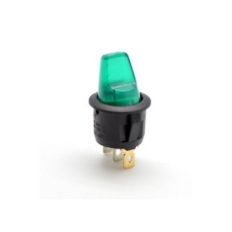 Buton Basculant Maneta 12V LED Verde