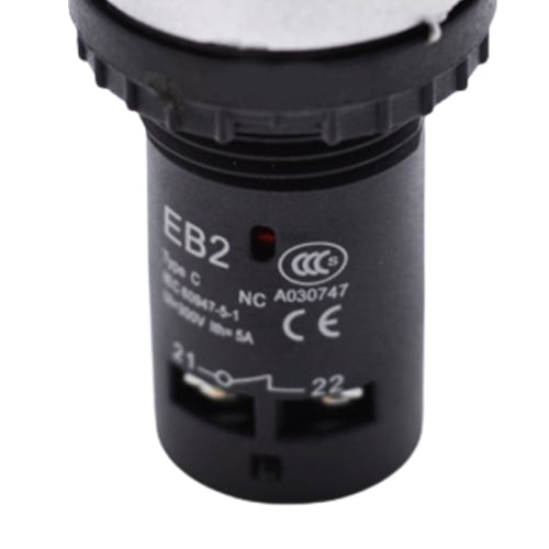 Buton Motor Push, 5A, Tensiune 220V, Rosu