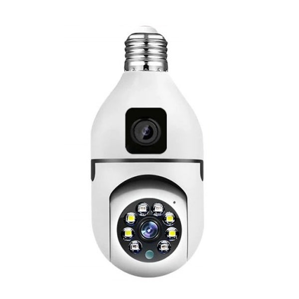 Camera de Supraveghere cu IP, Dual View PTZ 360˚ si Fixa - E27 / V380 Pro