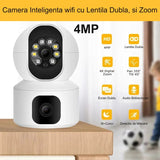 Camera de Supraveghere cu Lentila Dubla 4MP, Zoom, IP si PTZ / V380