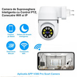 Camera de Supraveghere la Priza cu IP - PTZ 360˚ - Wifi si APP / V380