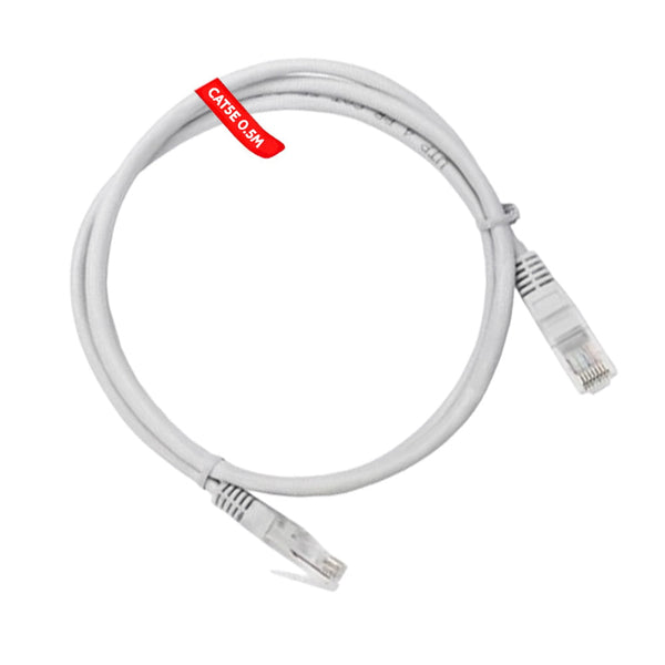 Cablu UTP Patchcord, CAT5e, Lungime 0.5m, Capete Mufate RJ45