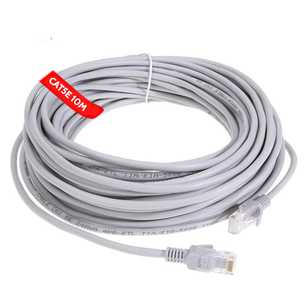 Cablu UTP Patchcord, CAT5e, Lungime 10m, Capete Mufate RJ45