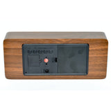 Ceas Digital Mare, Lemn Maro, LED Rosu