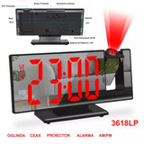 Ceas cu Oglinda si Proiectie 3618LP, Rosu