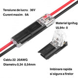 Conector 2 Pini Imbinare Rapida 22-20 AWG