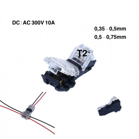 Conector Cablu T2 cu Blocare 300V-10A