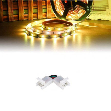 Conector Cot 90˚ Banda Led RGB, 4 Fire