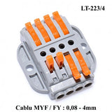 Conector Doza Pentru Cablu 4-4 LT-223/4, ElectroAZ