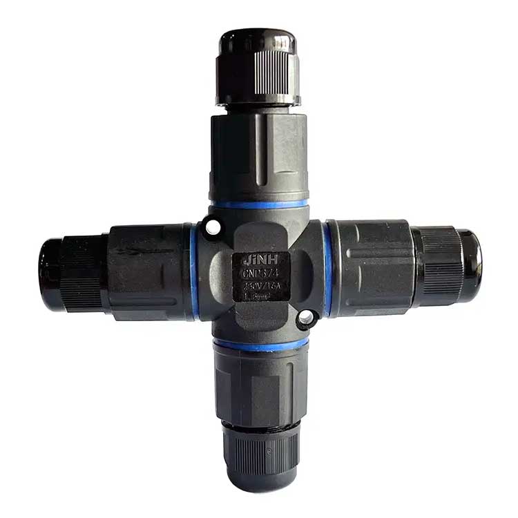 Conector Electric Impermeabil IP68 pentru 4 Cabluri - 3 poli, ElectroAZ