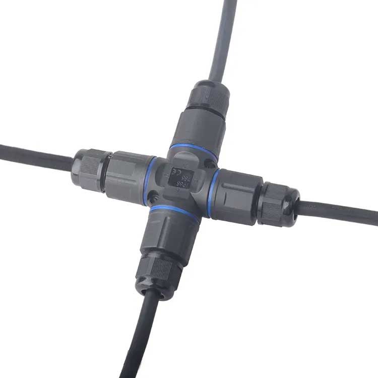 Conector Electric Impermeabil IP68 pentru 4 Cabluri - 2 poli, ElectroAZ