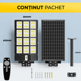 Lampa Solară 800W cu Panou Solar Monocristalin, 640 LED-uri, Bară + Telecomandă, ClassLights