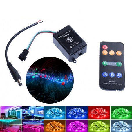 Controler Led Music Pixel 2811-2812