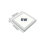 Aplica Led Patrata,Aparenta, Driver IC inclus, Putere 6W, ElectroAZ