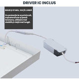 Aplica Led Patrata,Aparenta, Driver IC inclus, Putere 6W, ElectroAZ