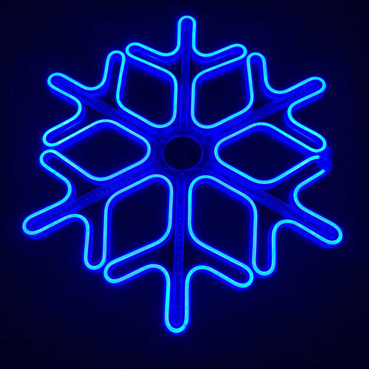 Fulg de nea LED 60x60cm, Alimentare 220v,Albastru