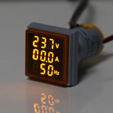 Indicator Digital cu Led 3 In 1: Voltmetru, Ampermetru, Frecventa, Rosu
