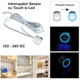 Intrerupator Touch Senzor 18mm de Banda Led 12V-60W / 24V-120W