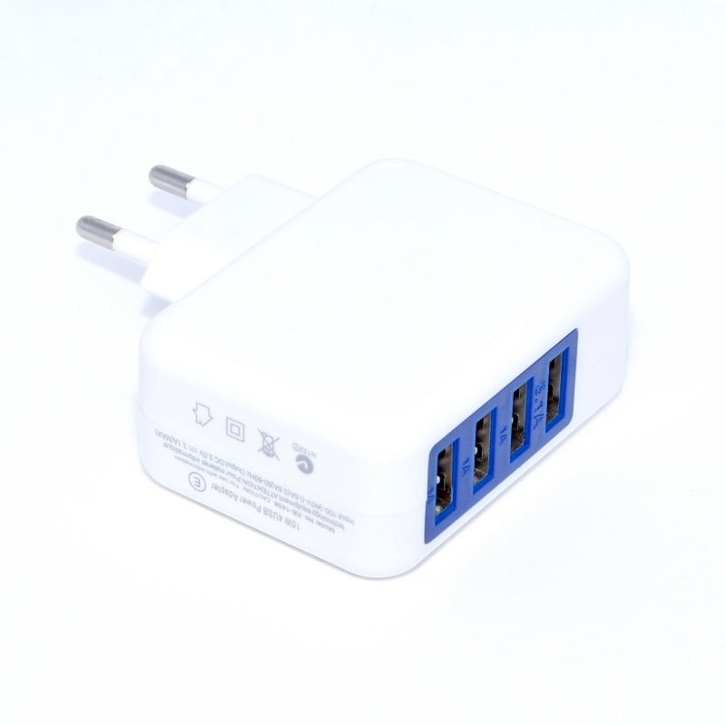 Incarcator telefon cu 4 porturi USB, 1A si 3.1A
