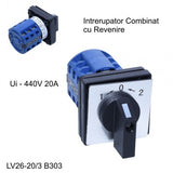 Intrerupator 20A Selector rotativ 1-0-2