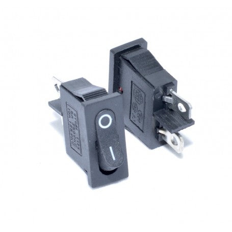 Buton ON-OFF Ingust 6A-250V Negru 2C